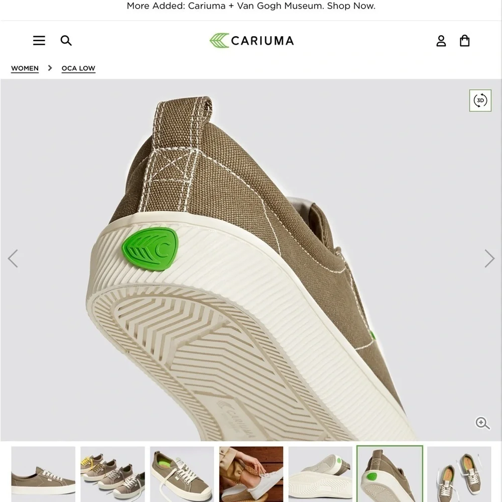 NWOT CARIUMA SAND CONTRAST THREAD CANVAS‎ OCA LOW​​​​​ - Picture 12 of 15